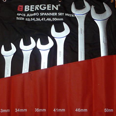 Bergen 6pc Jumbo Spanner Set Metc Maye Tool Supplies