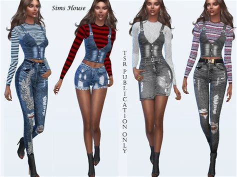 Pin By Chic On Ts4 In 2020 Denim Women Womens Denim Vest Denim Vest