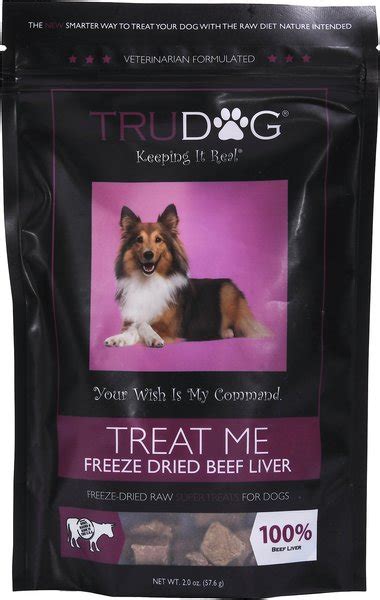 Trudog Treat Me Beef Liver Grain Free Freeze Dried Raw Dog Treats 2 Oz