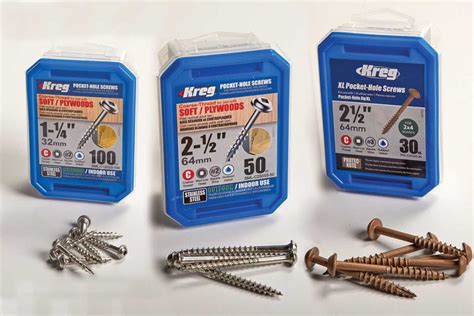 Choosing The Correct Pocket Screws For Your Project