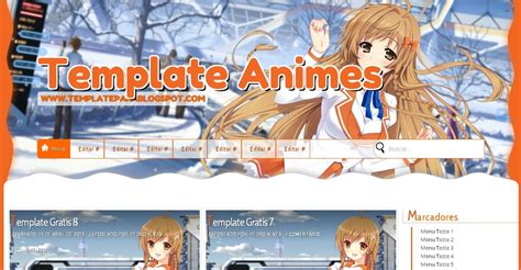 Template Gratis Para Blog De Animes Ou Hq 00577