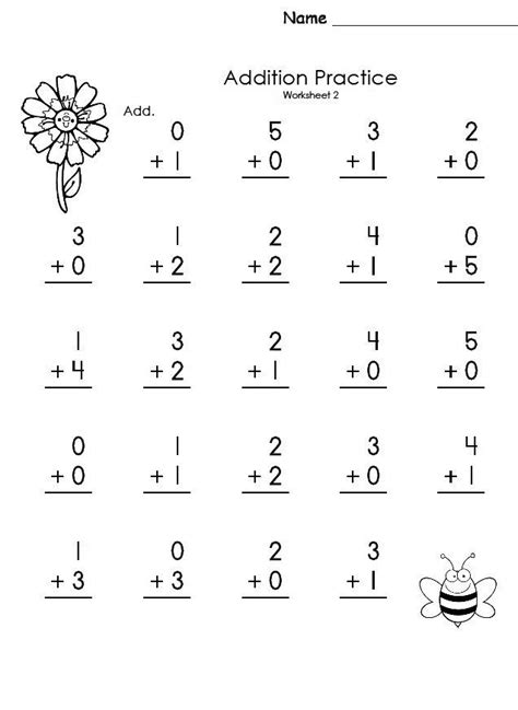 Learning Addition Facts Worksheets 1st Grade First Grade Addition