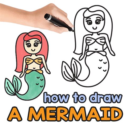 How To Draw A Mermaid Step By Step Drawing Tutorial En Vik News
