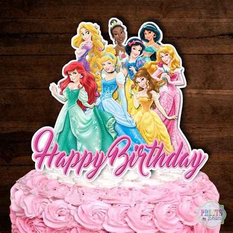 Disney Princess Cake Topper Disney Princess Centerpiece Etsy