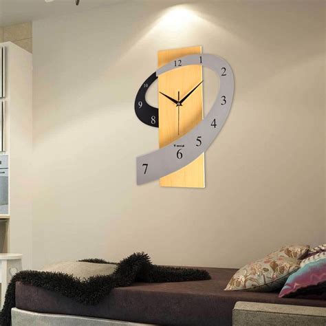 Big Wooden Wall Clock European Silent Modern Design Decorative Hanging