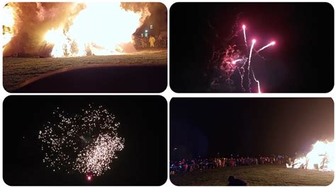 Amazing Bonfire Night View Fireworks Display Rochdale Cronkeyshaw
