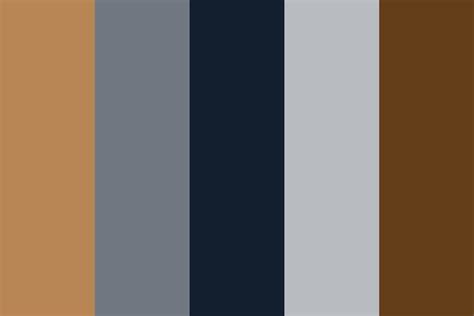 Navy Blue And Brown Color Palette