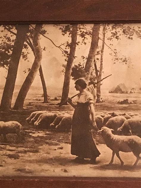 Vintage Framed Sepia Photo, Woman Tending Sheep | Vintage frames, Vintage photos, Vintage