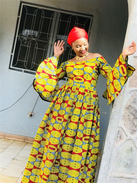 Robe évasée En Wax 🇲🇱 African Fashion Women Clothing African Fashion