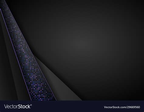 Dark Abstract Background With Black Overlap Vector Image