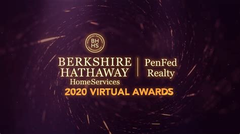 Berkshire Hathaway Homeservices Penfed Realty 2020 Virtual Sales Awards Youtube