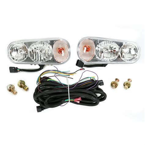 Universal Snow Plow Lights Headlight Halogen Headlamp Lamp Kit Kit