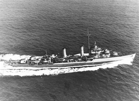 Uss Turner Dd 648 From Above 1943