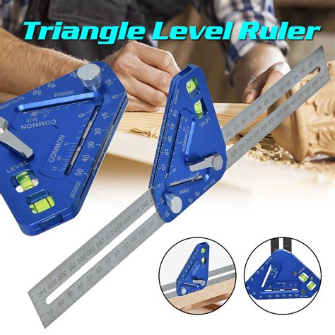 New Multifunction Aluminum Alloy Triangle Ruler Revolutionary Carpentry