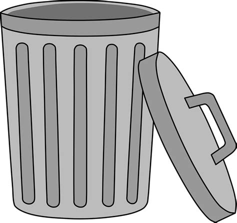 Trash Can Garbage Bin Waste Free Vector Graphic On Pixabay