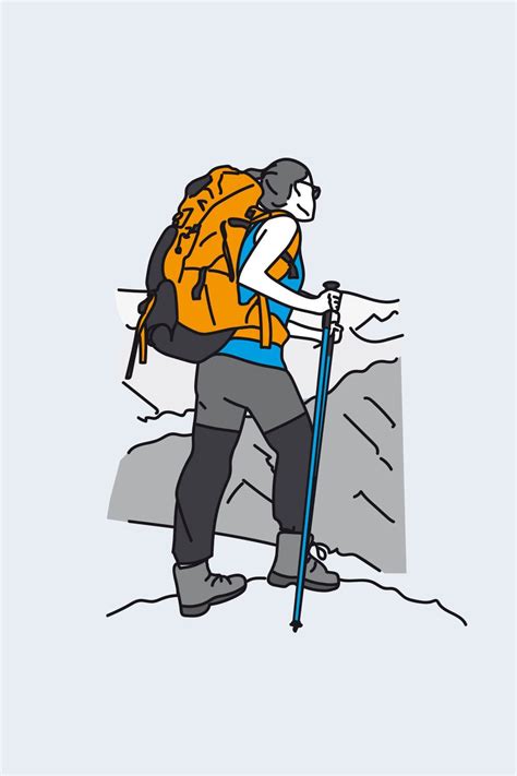 Girl Hiking In 2022 Girl Hiking Drawing Illustrations Illustration