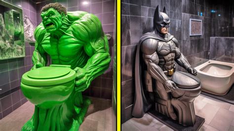 I Can T Believe That They Are A Thing Superhero Toilets Off Topic