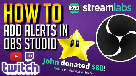 How To Add Alerts In OBS Studio For Twitch YouTube YouTube