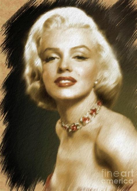 Marilyn Monroe Actress And Model Greeting Card By Esoterica Art Agency