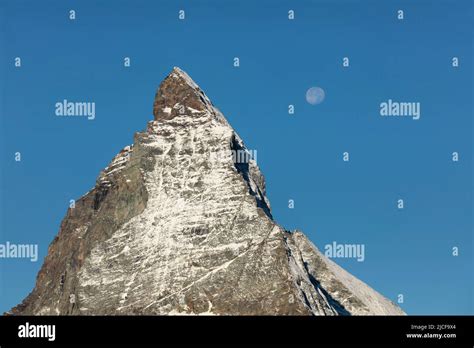 Full Moon Over Matterhorn 4478m Hi Res Stock Photography And Images Alamy