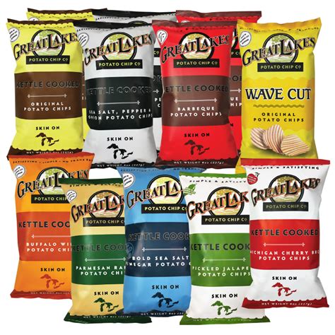 8 Oz Party Pack Great Lakes Potato Chips