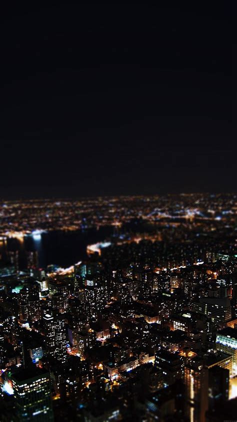 Dark Night City Building Skyview Iphone 8 Wallpapers Free Download
