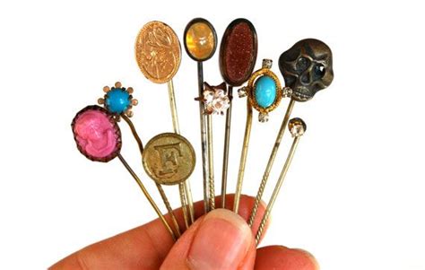 antique stick pins hat pins victorian by beckoningbeefygems 32 00 hat pins stick pins