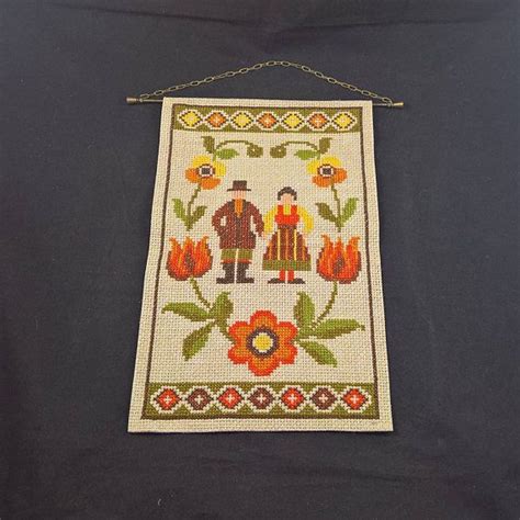 Vintage Embroidery Swedish Folk Swedish Embroidery Farmhouse Etsy Uk