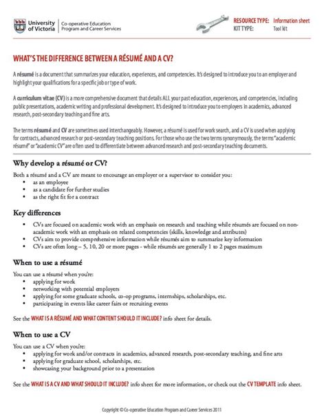 The difference between a cv and a resume lies in the length, layout, and purpose of these documents. Difference Between A Resume and A CV | FREE RESUME SAMPLE ...