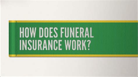 How Does Funeral Insurance Work Youtube