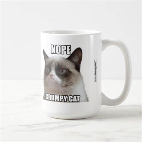 Grumpy Cat Mug Nope Grumpy Cat Zazzle