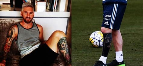 The argentinian has changed his style a lot over the course of his ca. Lionel Messi New Tattoo On His Left Leg