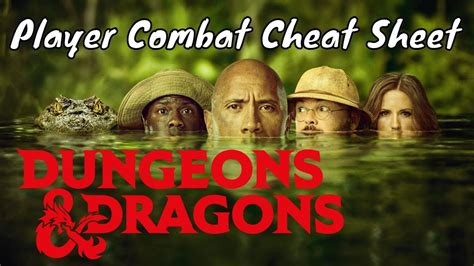 Player Combat Cheat Sheet Dandd 5e Dm Guide 4k Youtube