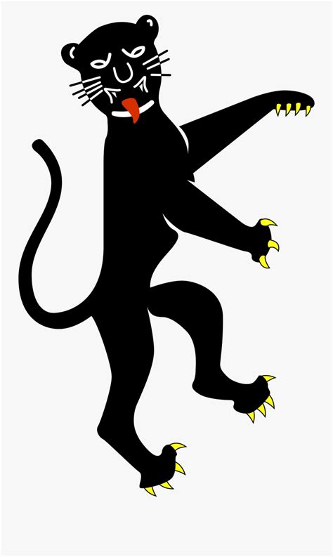 Panther Clip Arts Coat Of Arms Panther Free Transparent Clipart