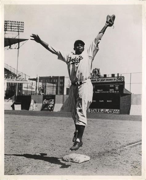 Timeless Dodgers The Legendary Jackie Robinson At Ebbets Field Brooklyn1947 Jackie