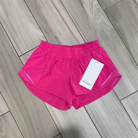 Lululemon Hotty Hot High Rise Sonic Pink Lily