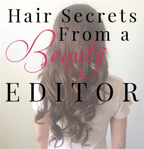 Hair Secrets From A Beauty Editor