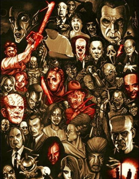 Find & download free graphic resources for wallpaper. Horror collage - Slashers Photo (36810882) - Fanpop