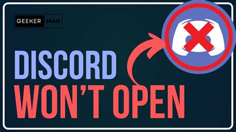How To Fix Discord Wont Open App Not Launching Discord Not