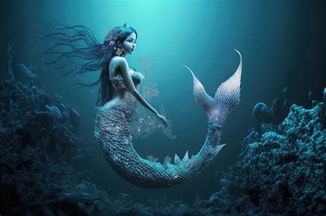 Download Ai Generated Mermaid Merman Royalty Free Stock Illustration