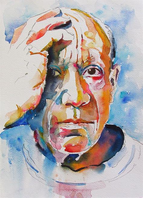 Portraiture Painting Picasso By David Lobenberg Indian Art