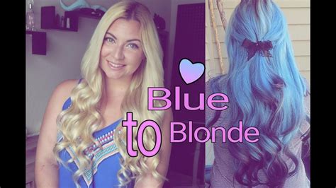 See more ideas about hair dye removal, color stripping hair, hair color. Remove Blue Hair Dye | Blue to Blonde hair - YouTube