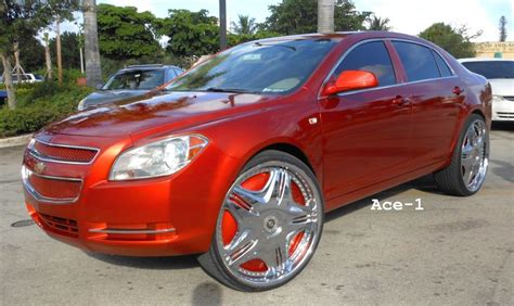 Ace 1 For Sale Candy Orange Chevy Malibu On 26 Dub Cream Floaters