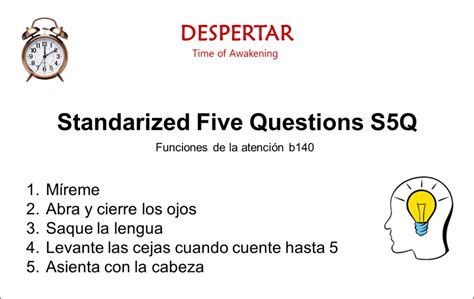 Standarized Five Questions S5q Download Scientific Diagram