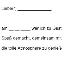 Denn bei einer freiwilligen zusammenarbeit sollte man sich der gegenseitigen wertschätzung immer wieder versichern. Dankschreiben für eine geschäftliche Einladung - Sofort ...
