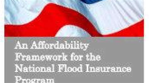 An Affordability Framework For The National Flood Insurance Program