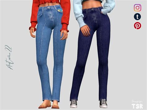 Laupipis Jeans Mbt51 In 2023 Mom Jeans Jeans Sims 4