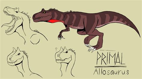 Genndy Tartakovsky Primal Allosaurus Style By Lilburgerd4 On