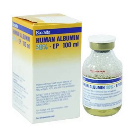 injection baxalta human albumin 20 100ml 20 deg c for hospital at rs 4200 bottle in mumbai