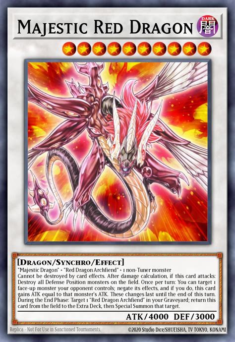 Majestic Red Dragon Yu Gi Oh Card Database Ygoprodeck